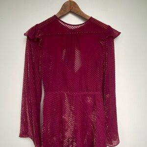 KEEPSAKE the Label Burgundy Jumpsuit